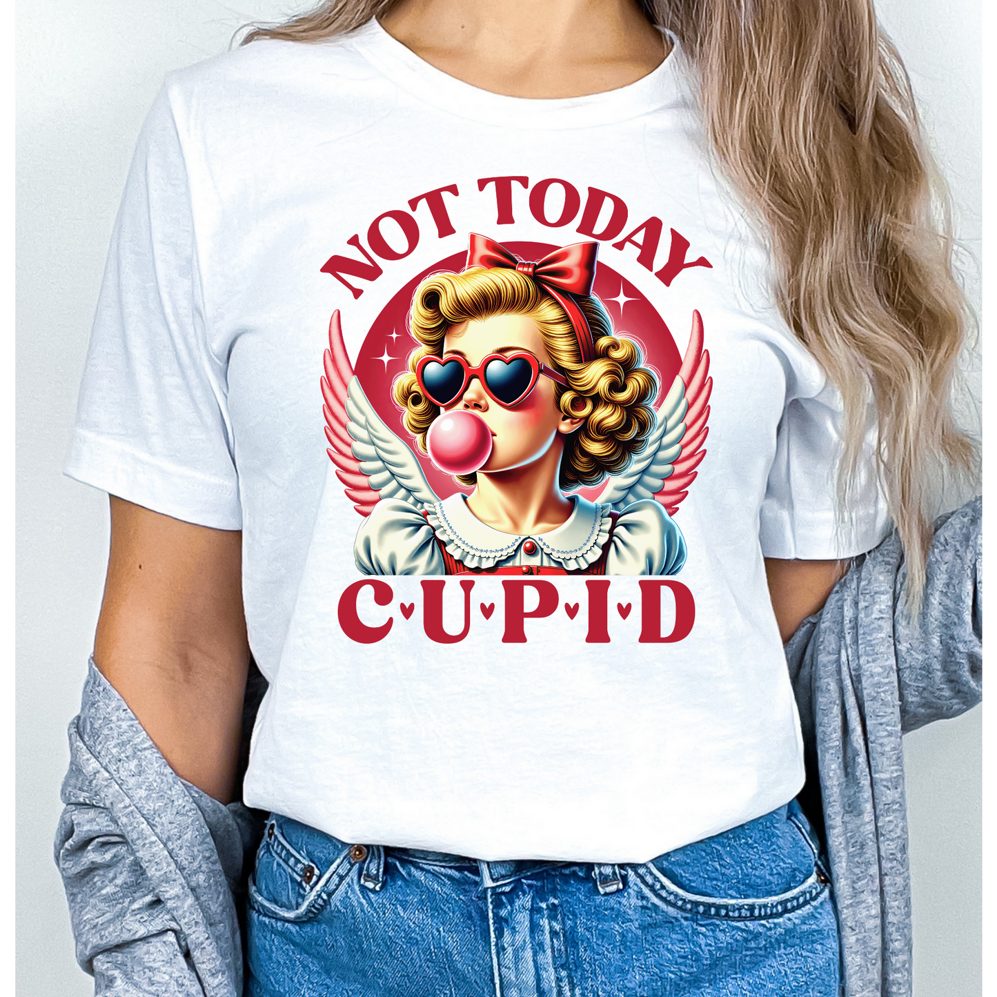 Not Today Cupid Valentines Day Shirt