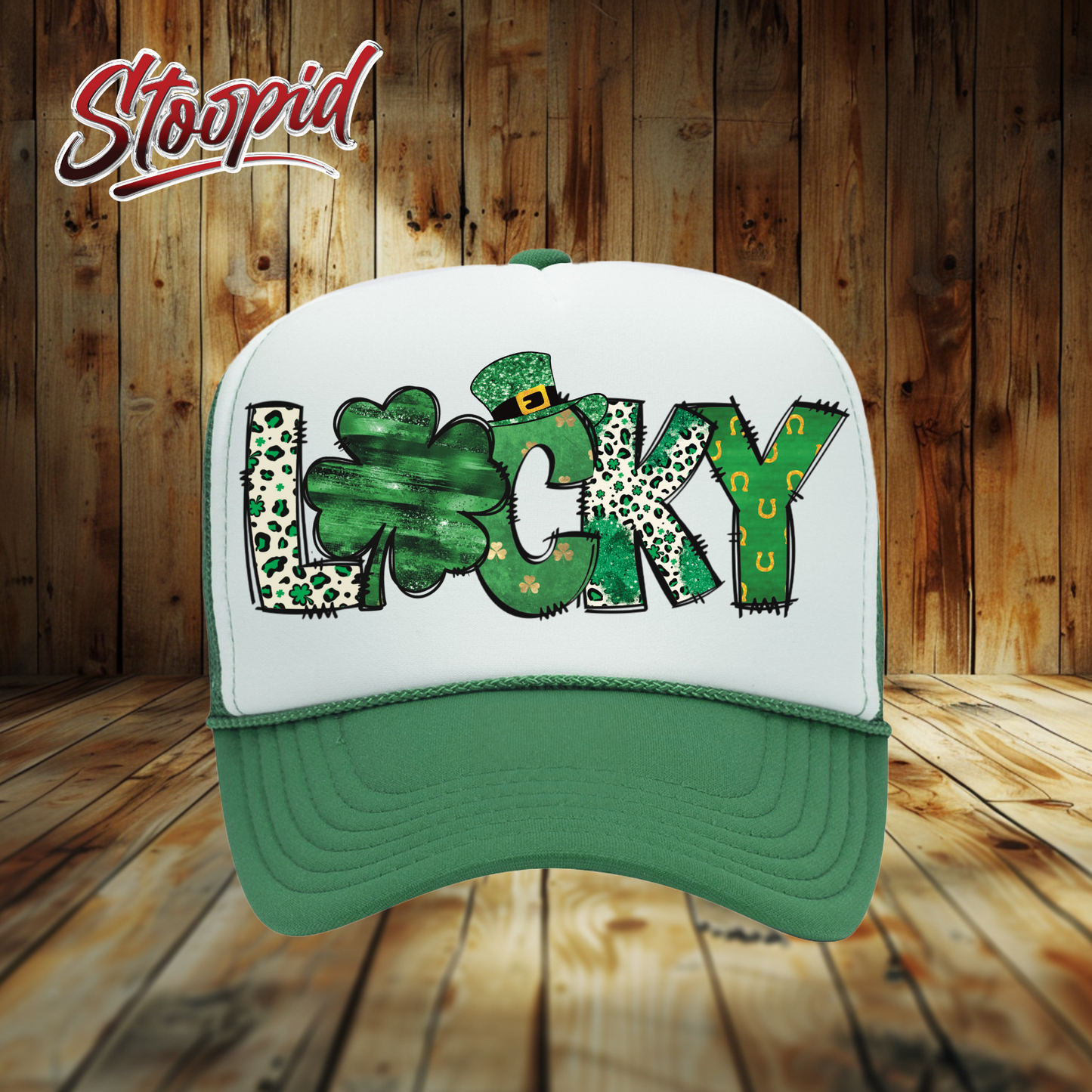 St Patrick's Day Lucky Trucker Hat 2
