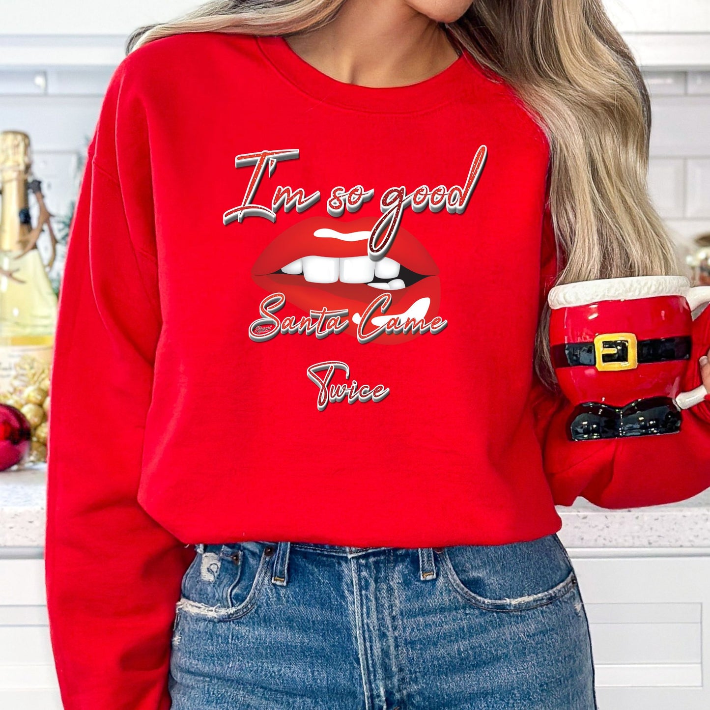 I'm So Good Santa Came Twice T-Shirt, Long Sleeve T or Crewneck Sweatshirt