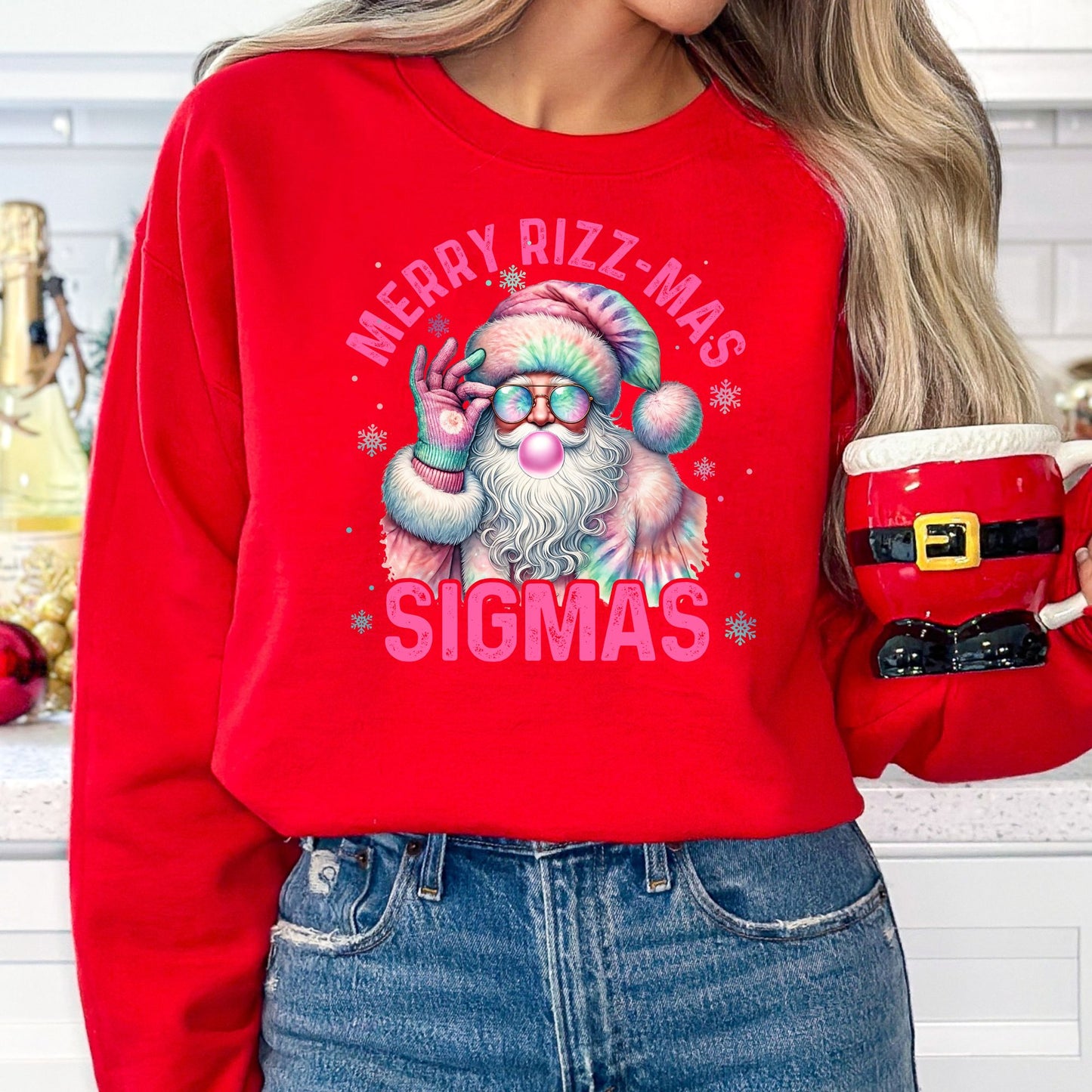 Merry Rizz-Mas Sigmas T-Shirt, Long Sleeve T or Crewneck Sweatshirt