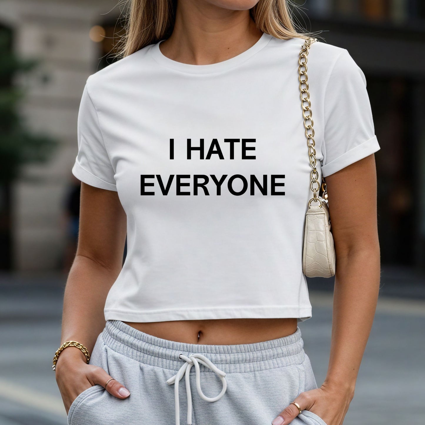 I Hate Everyone Crop Top or Racerback Tank