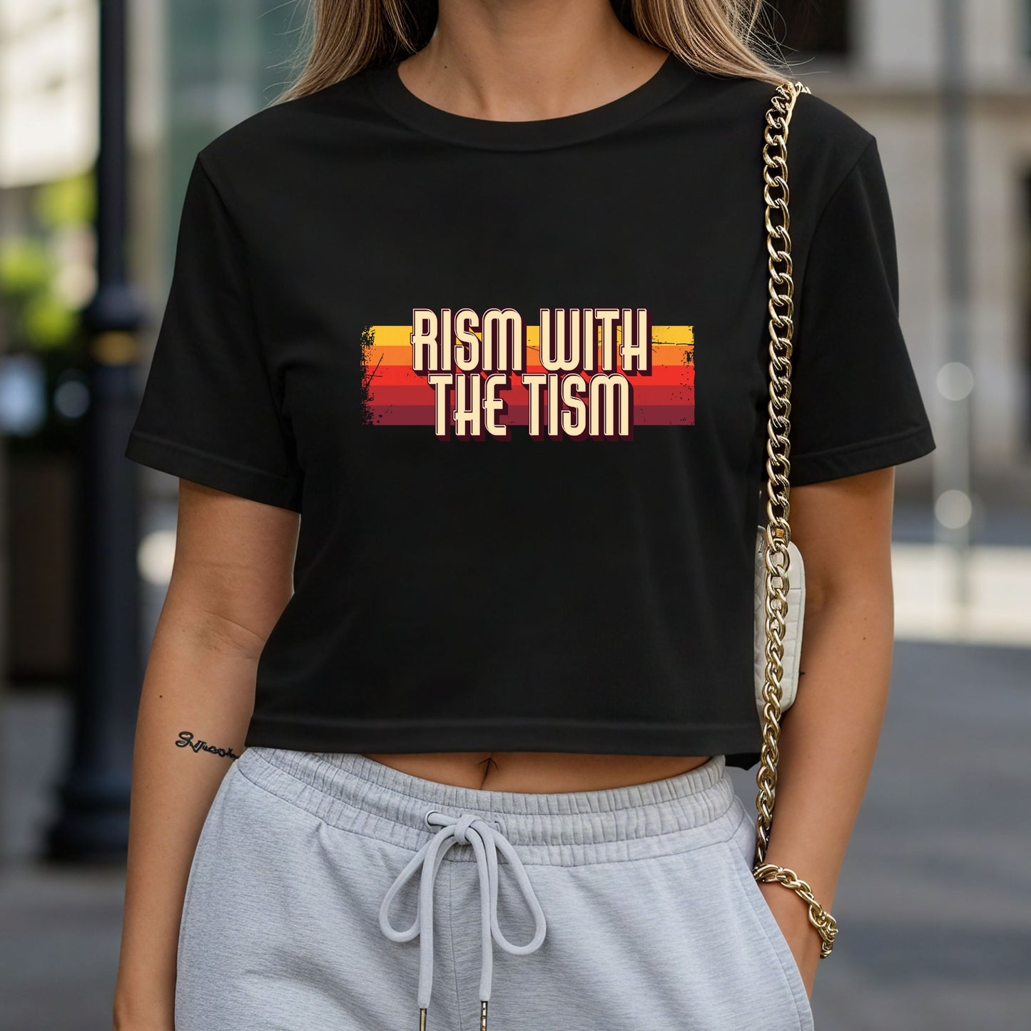 Rism With the Tism Crop Top or Racerback Tank