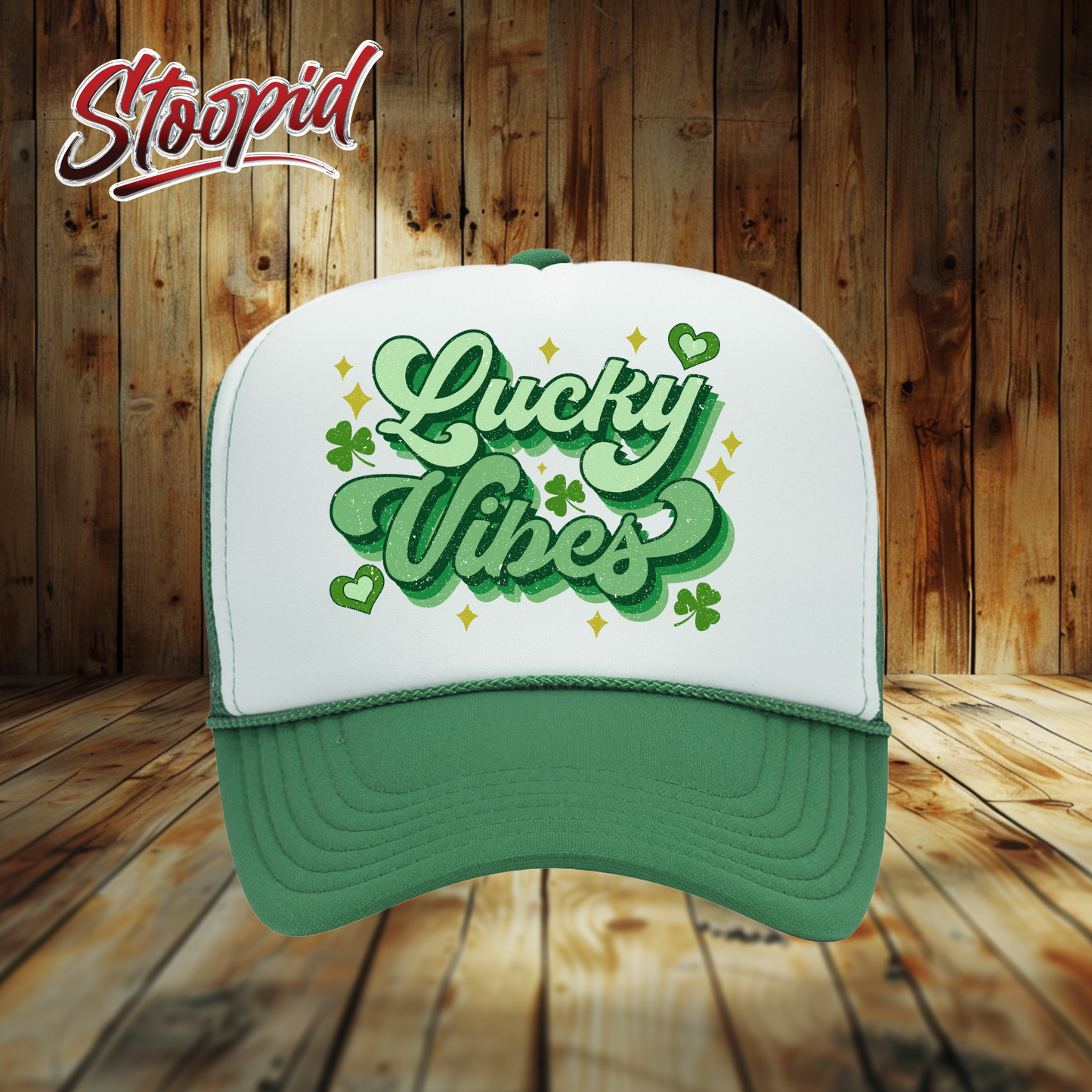 St Patrick's Day Lucky Vibes Trucker Hat