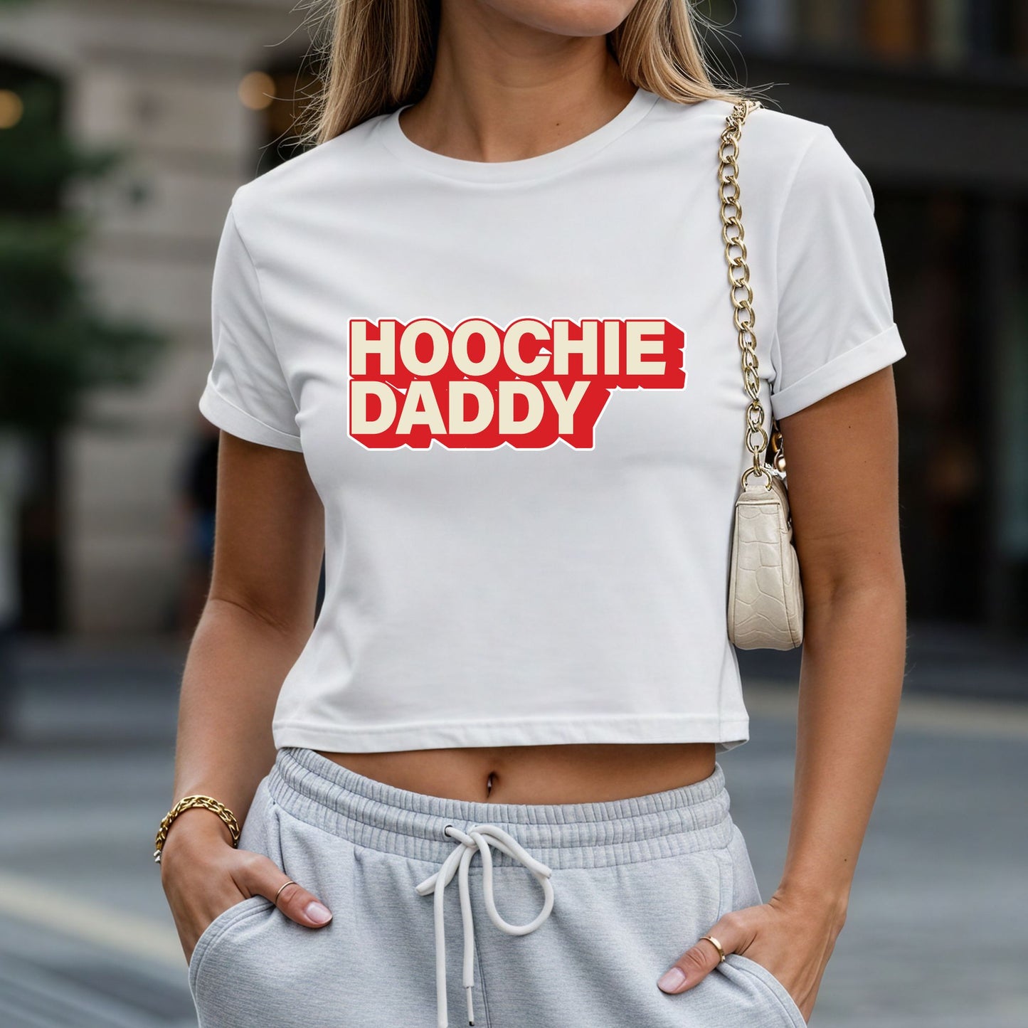 Hoochie Daddy Crop Top or Racerback Tank