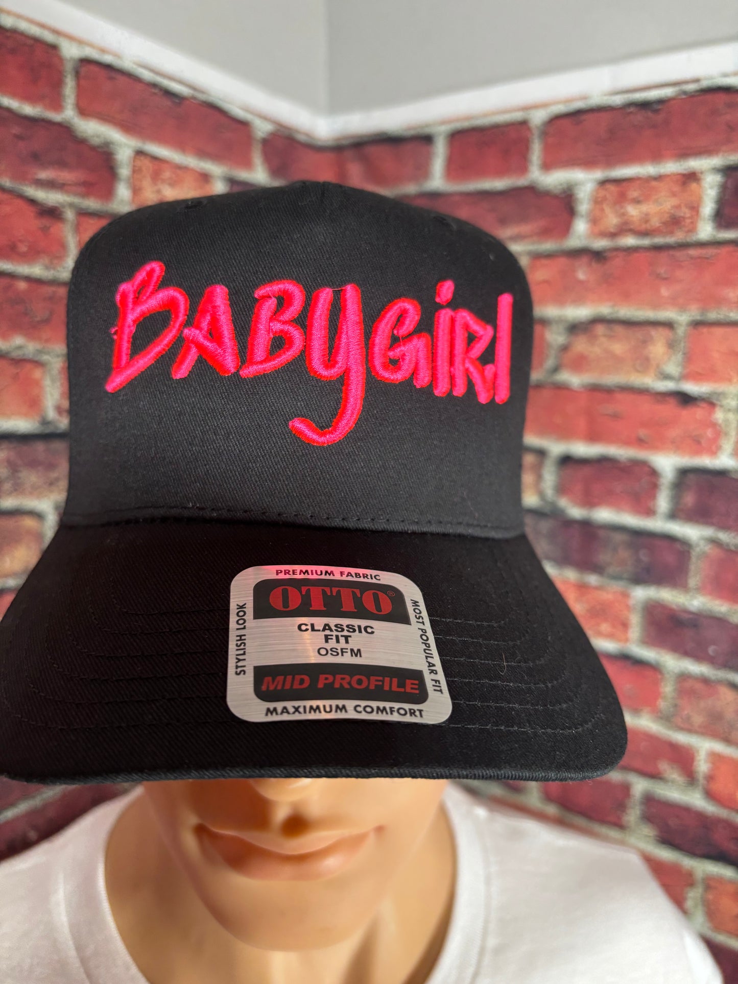 Babygirl 3D Puff Embroidered Hat