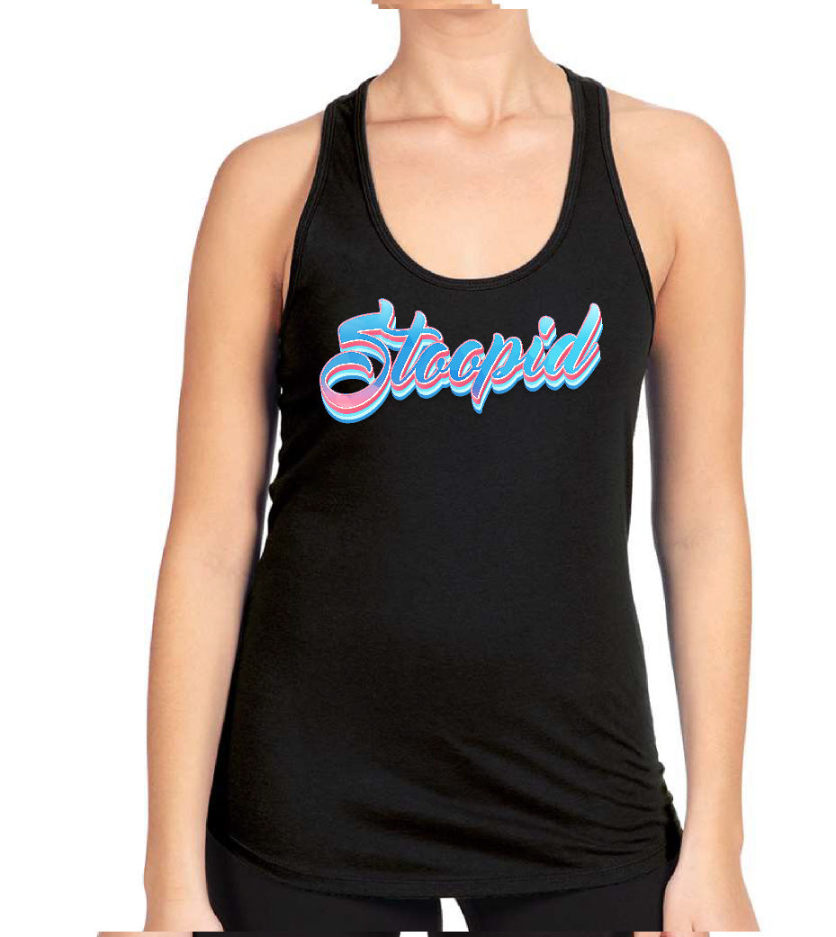 Stoopid "Shades of Blue" Racerback Tank