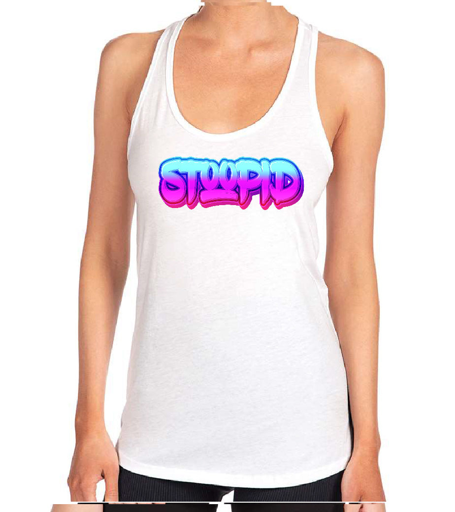 Stoopid "Neon Graffiti" Racerback Tank