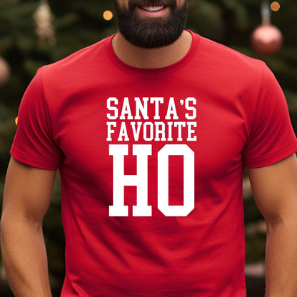 Santa's Favorite Ho T-Shirt, Long Sleeve T or Crewneck Sweatshirt