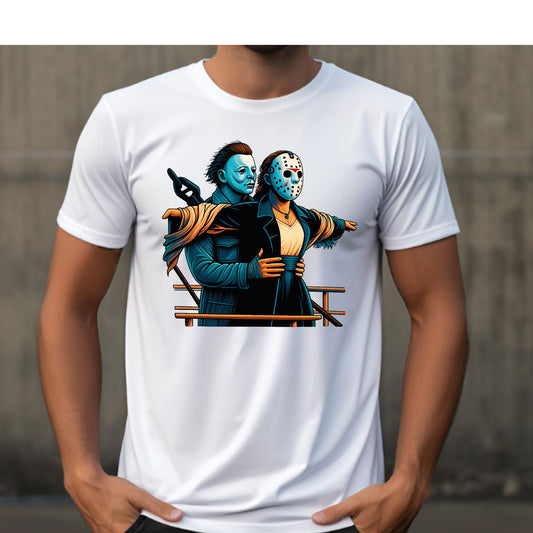 Michael Myers Jason Titanic Halloween T-Shirt or Crewneck Sweatshirt