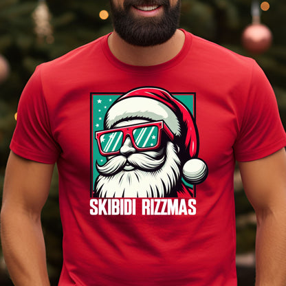 Skibidi Rizzmas T-Shirt, Long Sleeve T or Crewneck Sweatshirt