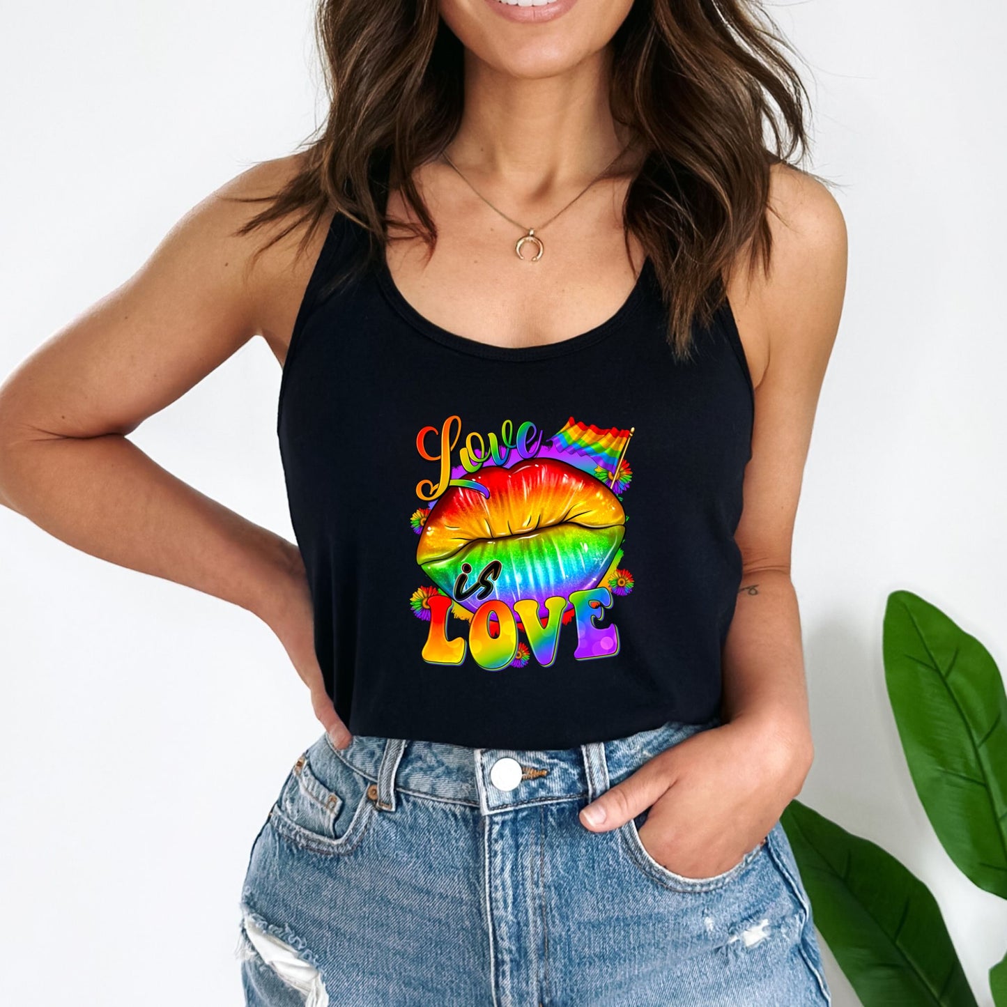 Love Is Love Crop Top or Racerback Tank