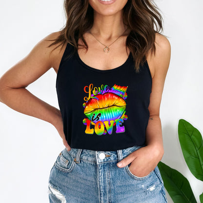 Love Is Love Crop Top or Racerback Tank
