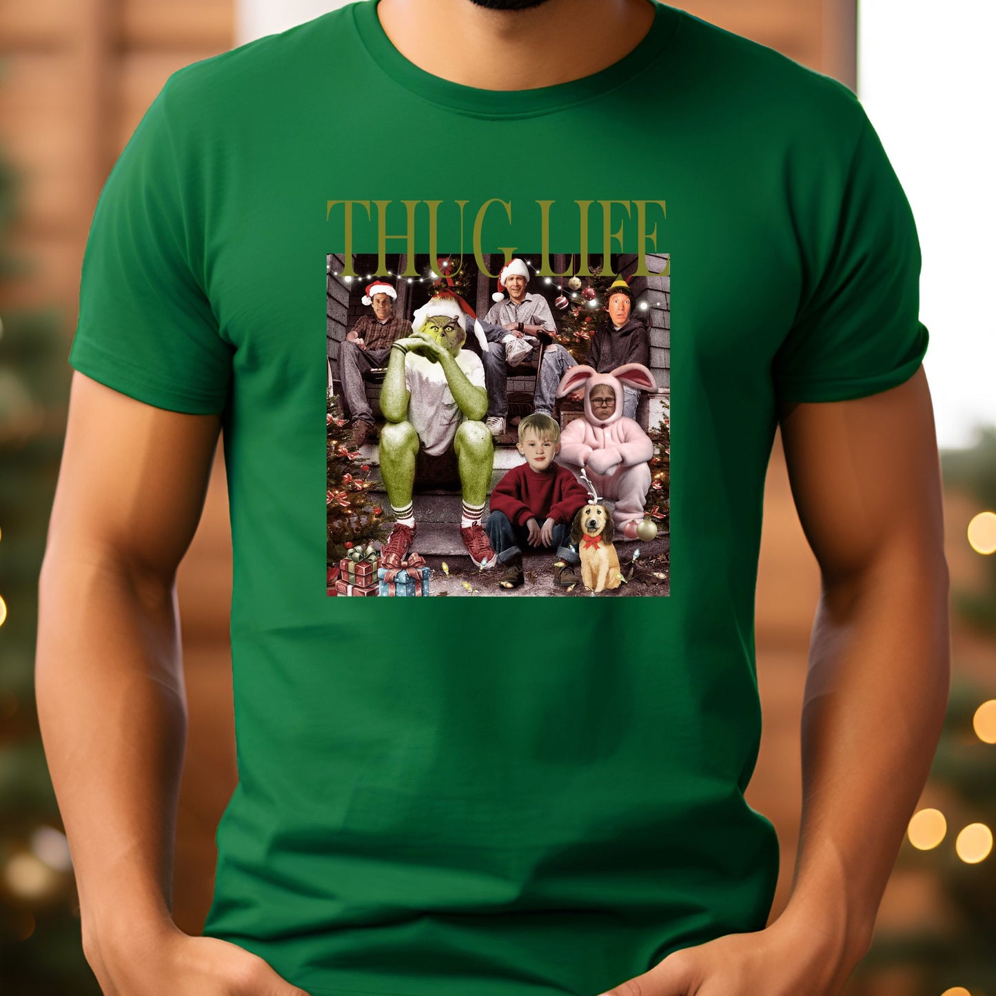 Thug Life Christmas T-Shirt, Long Sleeve T or Crewneck Sweatshirt