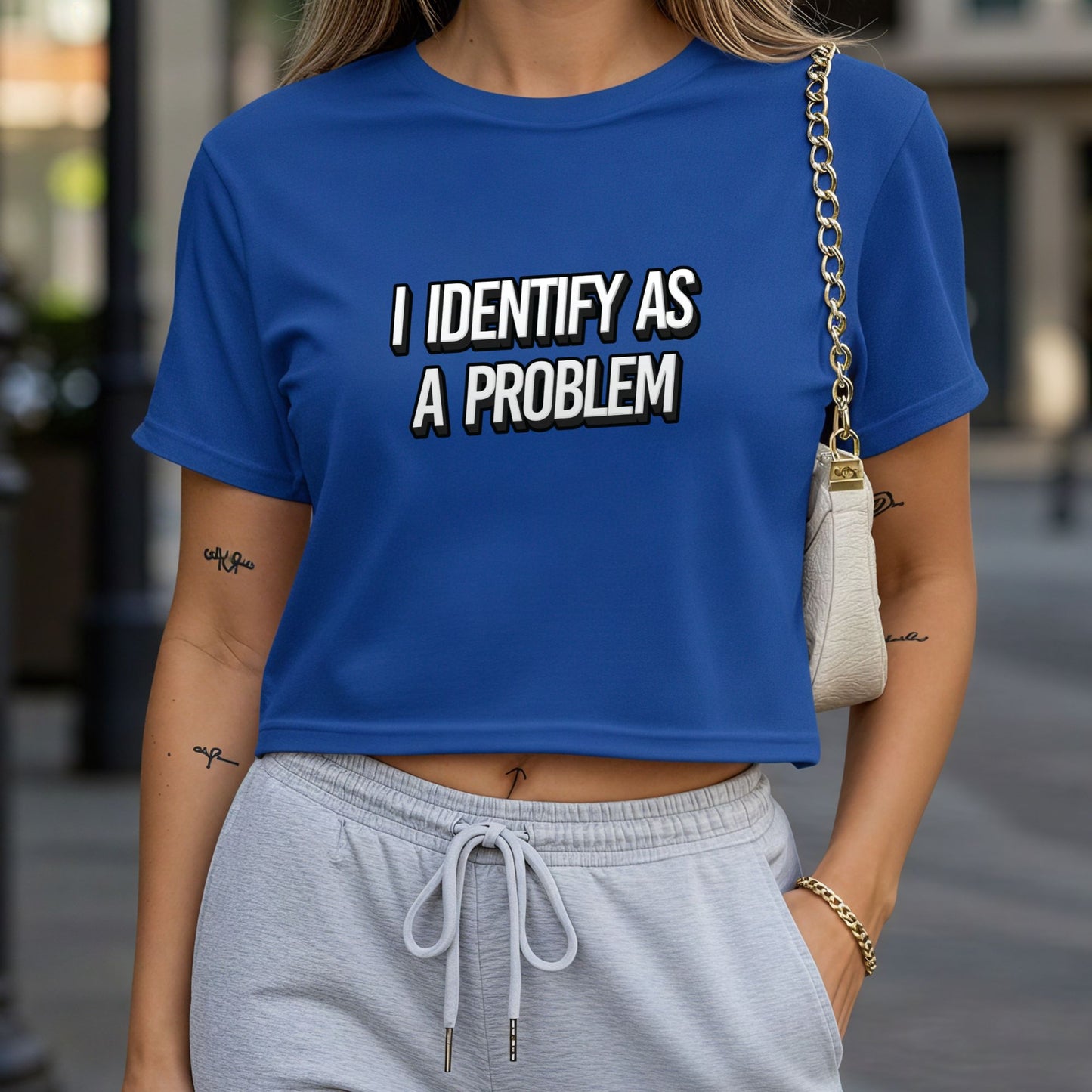 I Identify As A Problem Crop Top or Racerback Tank