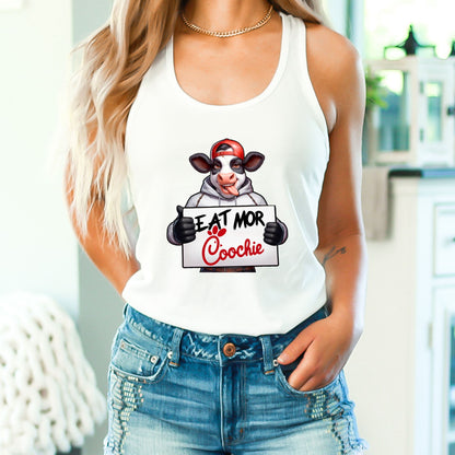 Eat More Coochie Crop Top or Racerback Tank