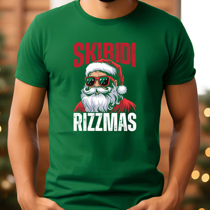 Skibidi Rizzmas T-Shirt, Long Sleeve T or Crewneck Sweatshirt 1