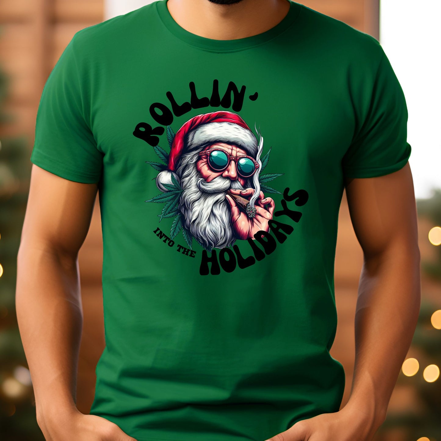 Rollin' Into the Holidays T-Shirt, Long Sleeve T or Crewneck Sweatshirt