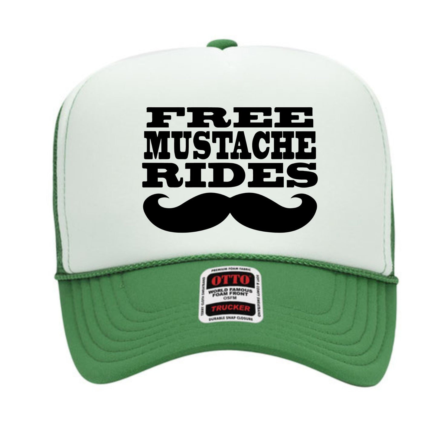 Free Mustache Rides Trucker Hat