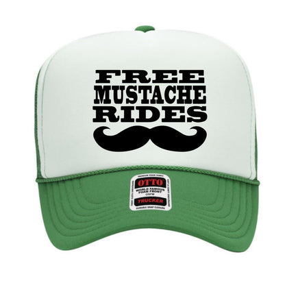 Free Mustache Rides Trucker Hat