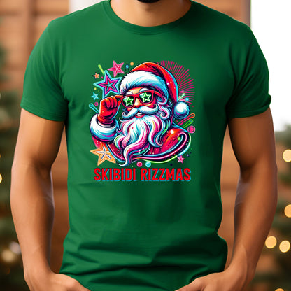 Skibidi Rizzmas T-Shirt, Long Sleeve T or Crewneck Sweatshirt 2