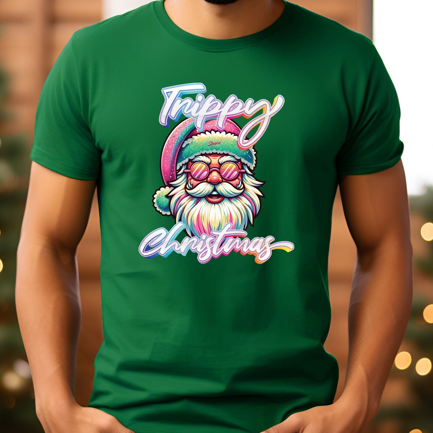 Trippy Christmas T-Shirt, Long Sleeve T or Crewneck Sweatshirt