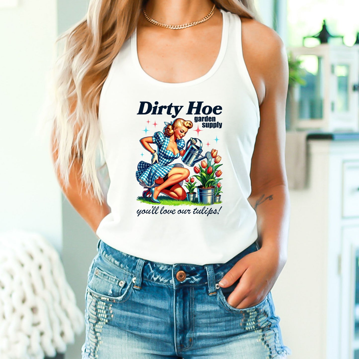Dirty Hoe Garden Company Crop Top or Racerback Tank