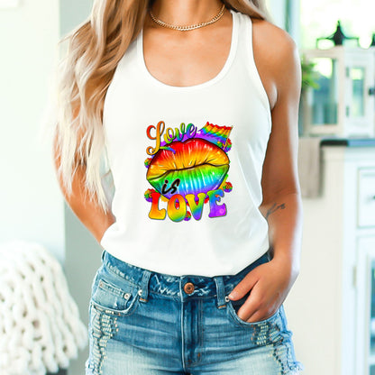 Love Is Love Crop Top or Racerback Tank