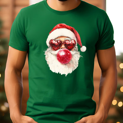 Santa Heart T-Shirt, Long Sleeve T or Crewneck Sweatshirt