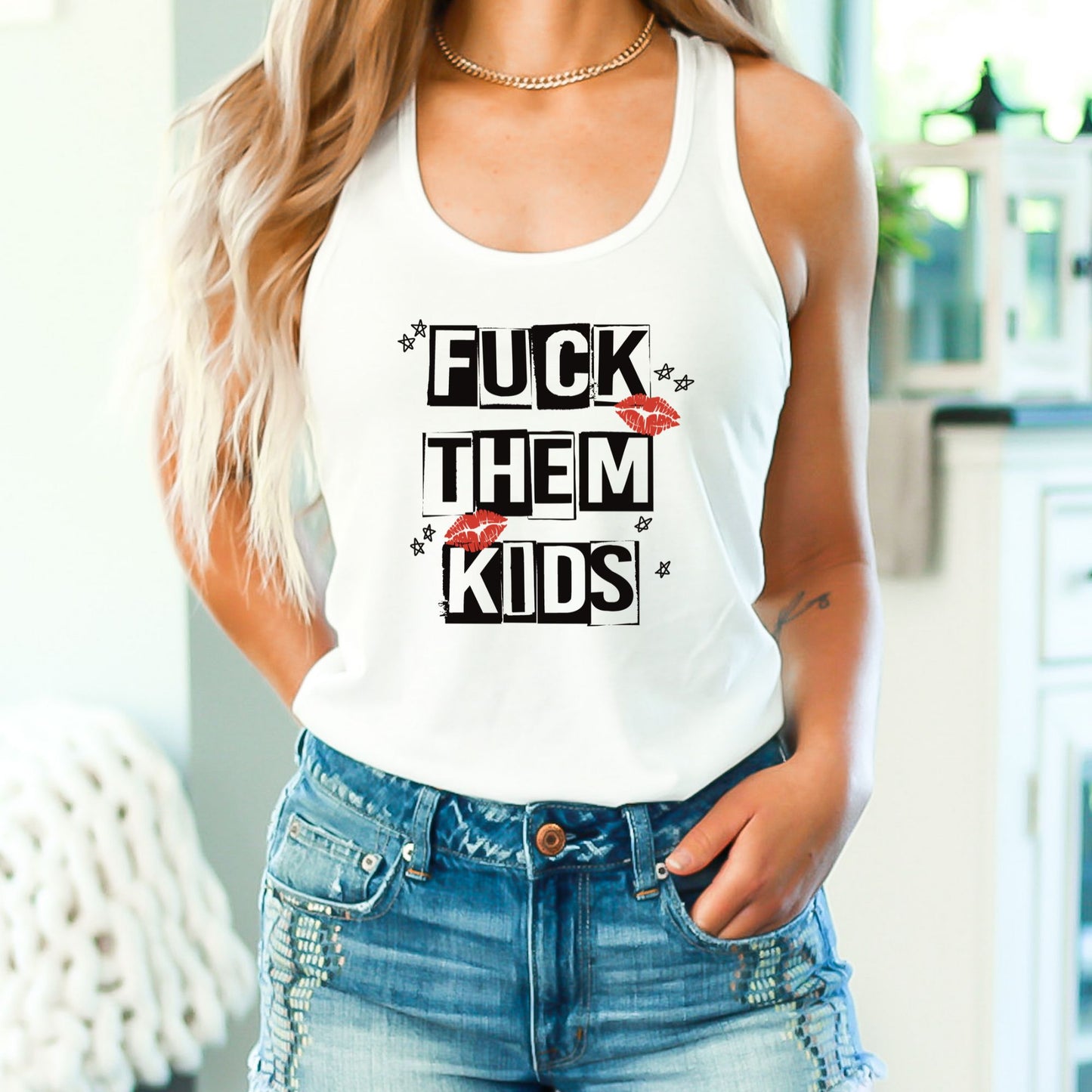 Fuck Them Kids Crop Top or Racerback Tank