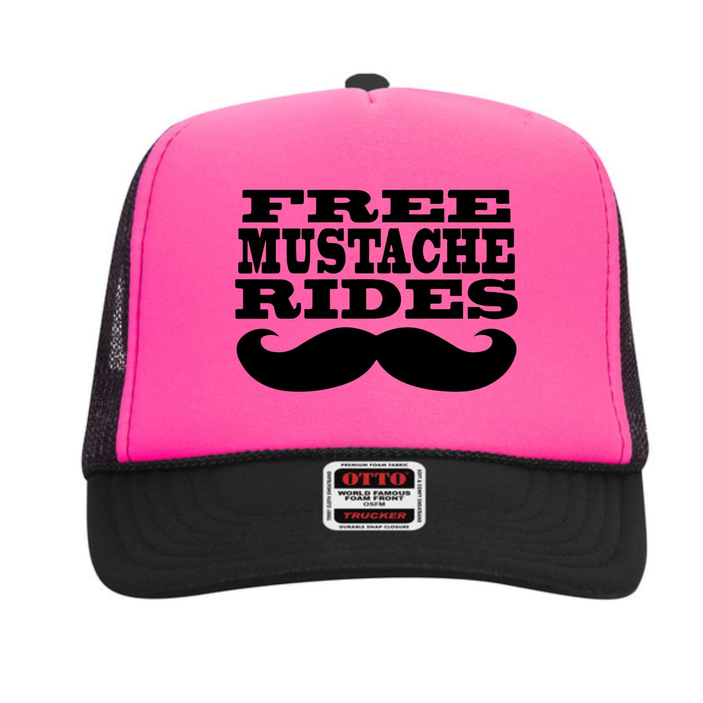 Free Mustache Rides Trucker Hat