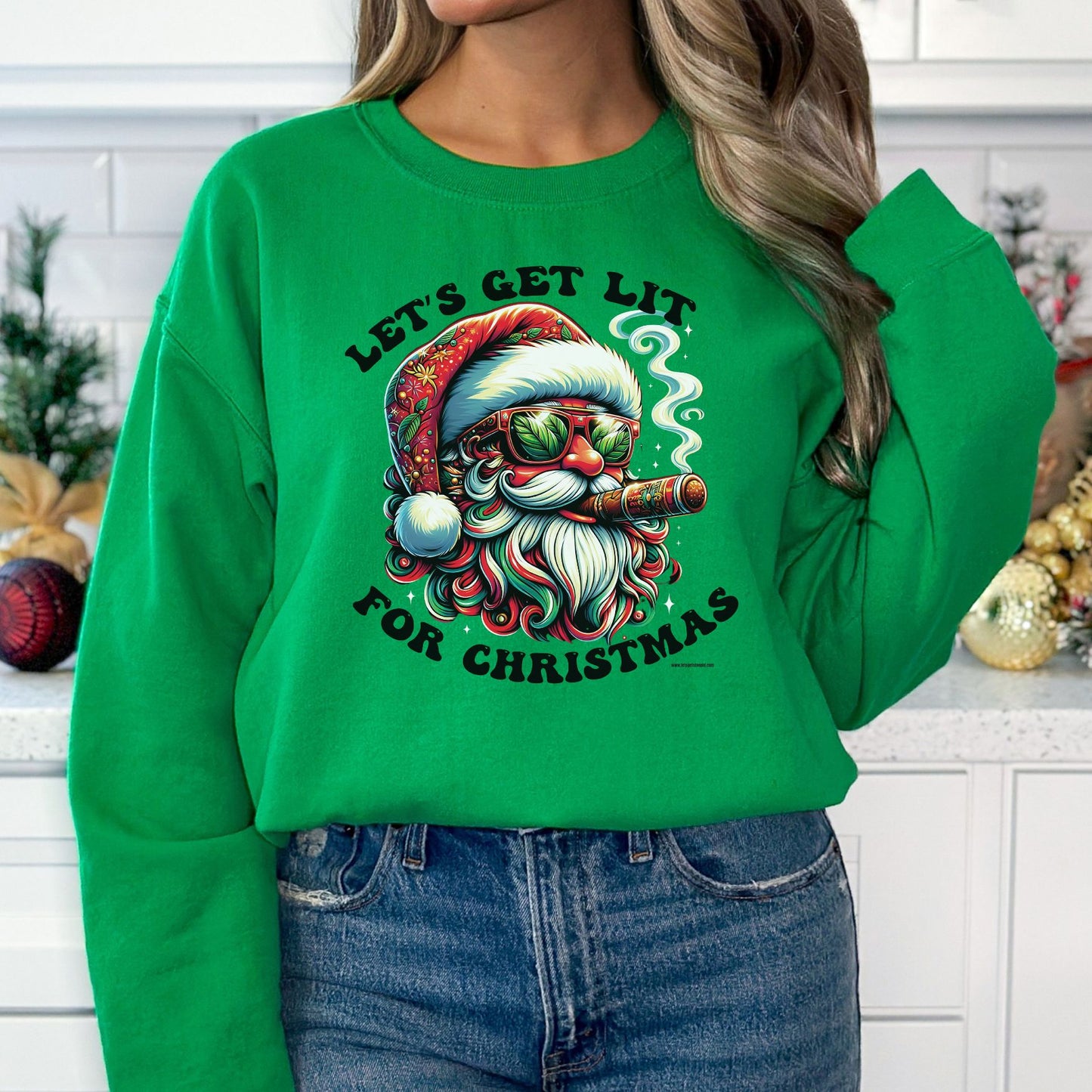 Let's Get LIT For Christmas T-Shirt, Long Sleeve T or Crewneck Sweatshirt
