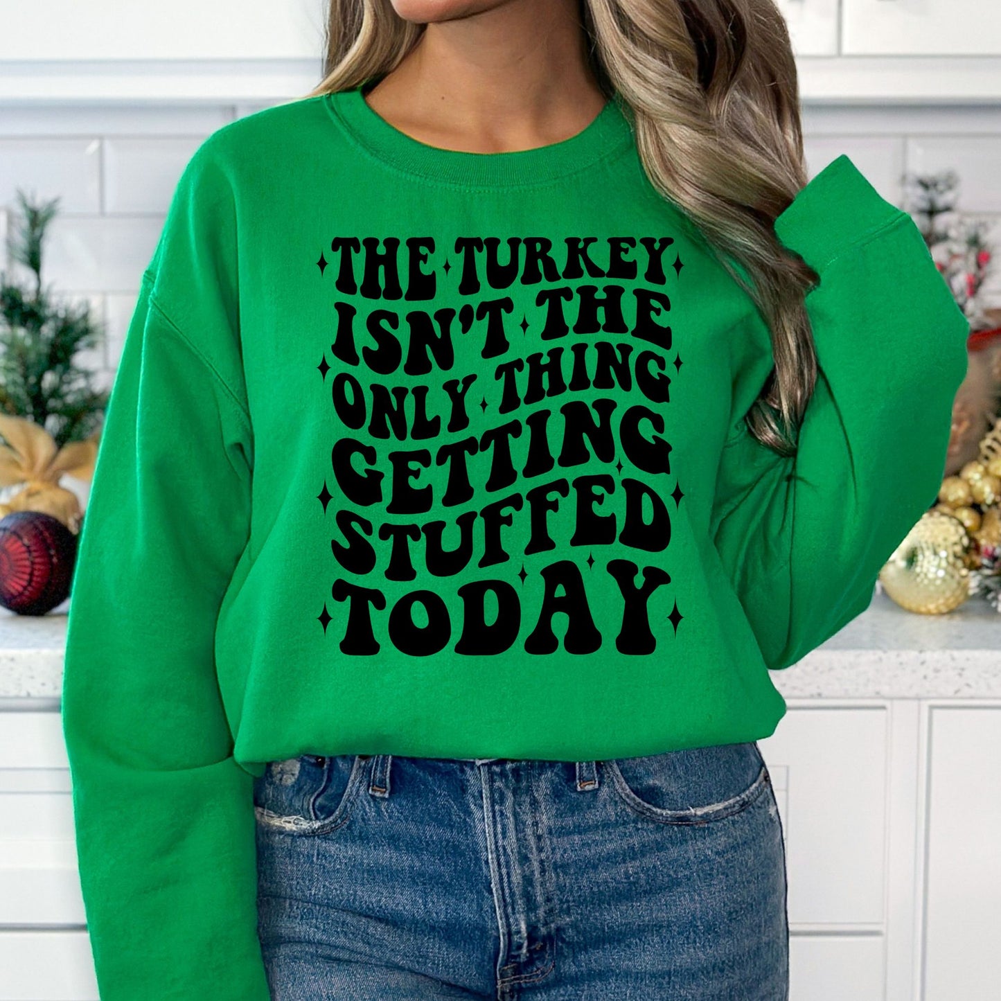 Getting Stuffed Thanksgiving T-Shirt, Long Sleeve T or Crewneck Sweatshirt