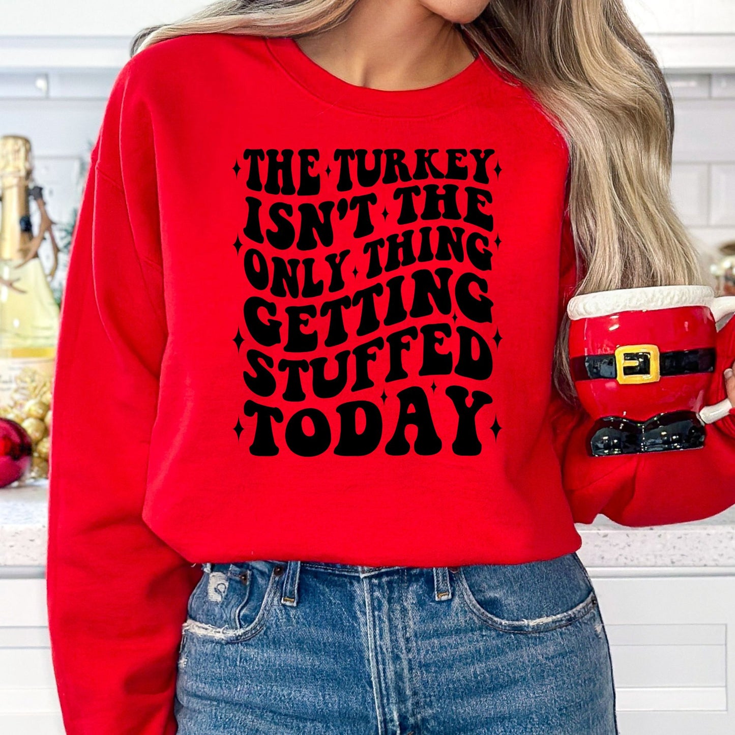 Getting Stuffed Thanksgiving T-Shirt, Long Sleeve T or Crewneck Sweatshirt