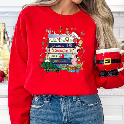 Christmas Movies T-Shirt, Long Sleeve T or Crewneck Sweatshirt