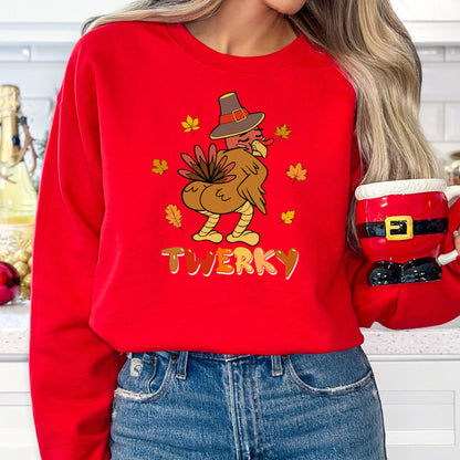 Twerky Thanksgiving T-Shirt, Long Sleeve T or Crewneck Sweatshirt