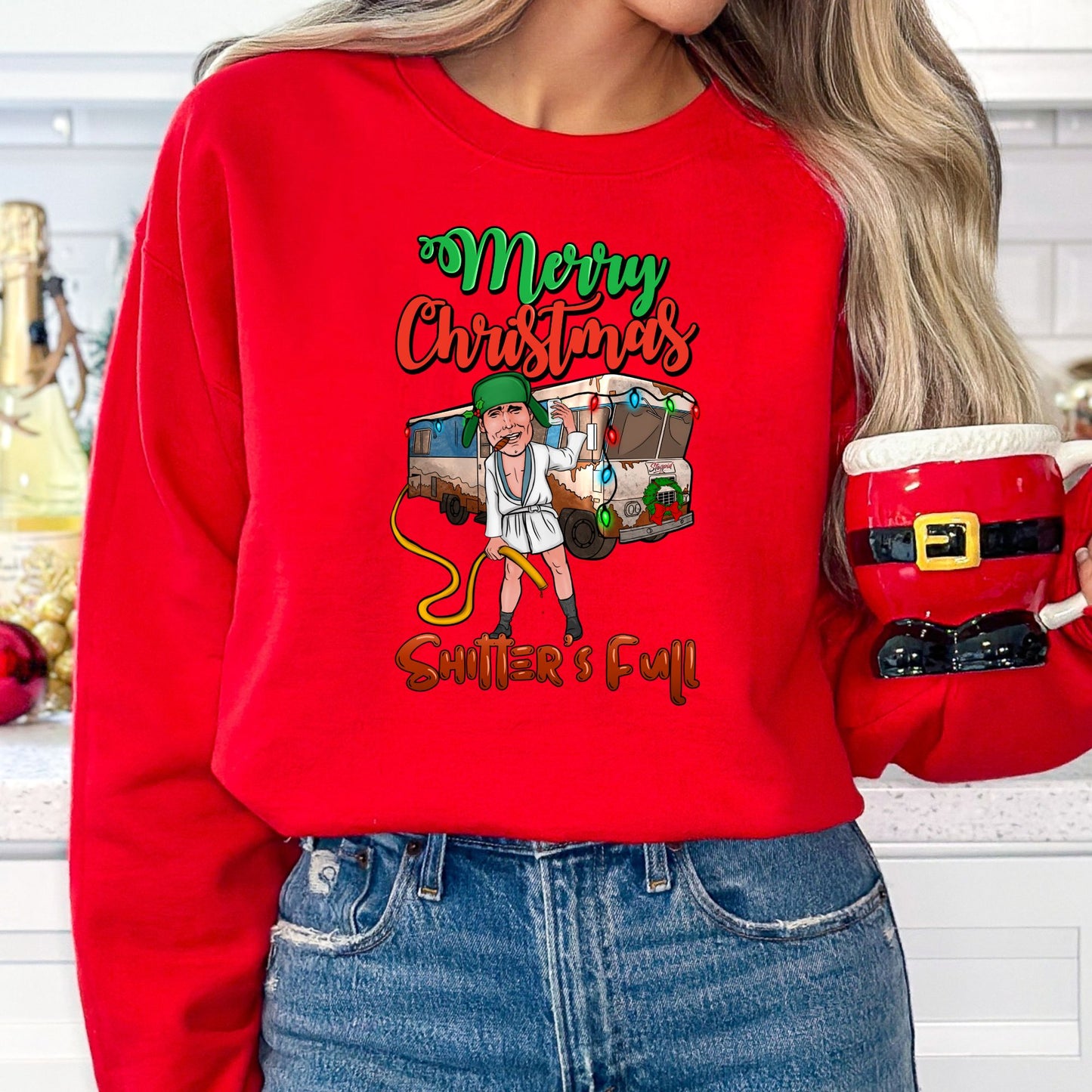Shitter's Full Cousin Eddie T-Shirt, Long Sleeve T or Crewneck Sweatshirt