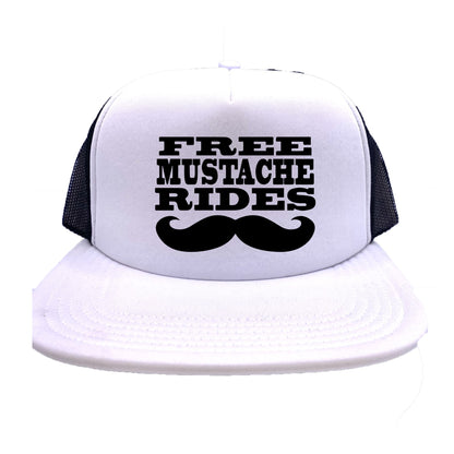Free Mustache Rides Trucker Hat