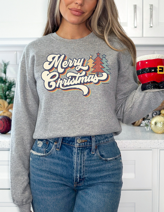 Retro Merry Christmas Crewneck/Hoodie/Long Sleeve Christmas Stoopid Original