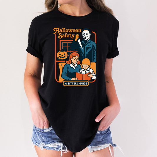 Halloween Safety Funny T-Shirt or Crewneck Sweatshirt