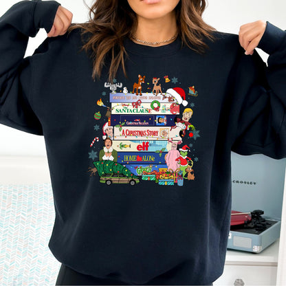 Christmas Movies T-Shirt, Long Sleeve T or Crewneck Sweatshirt