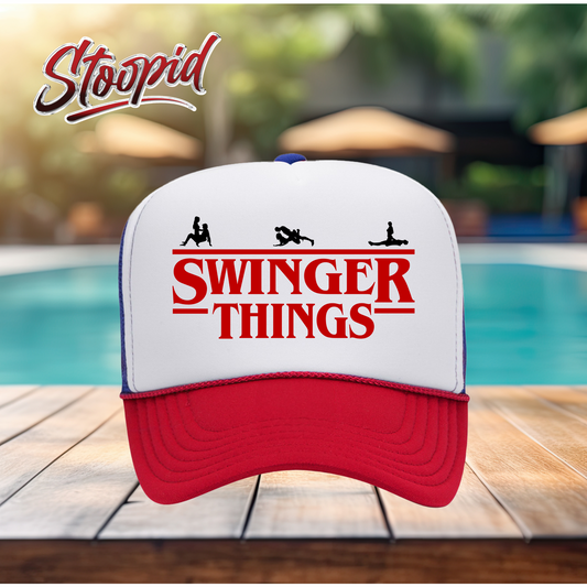 Swinger Things Stoopid Original Trucker Hat
