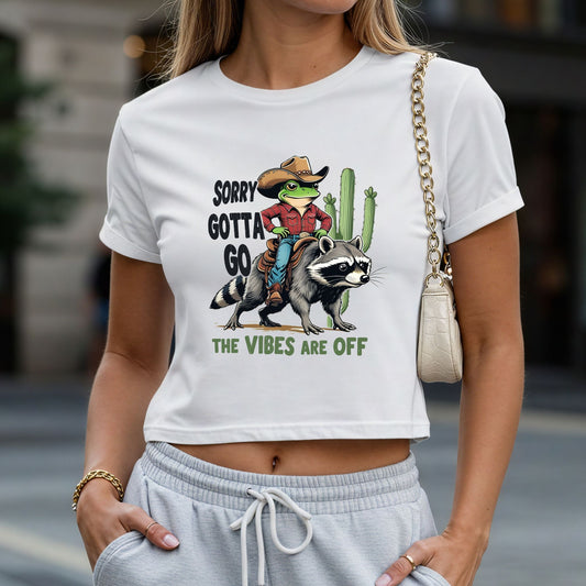 Gotta Go Vibes are Off Crop Top or Racerback Tank