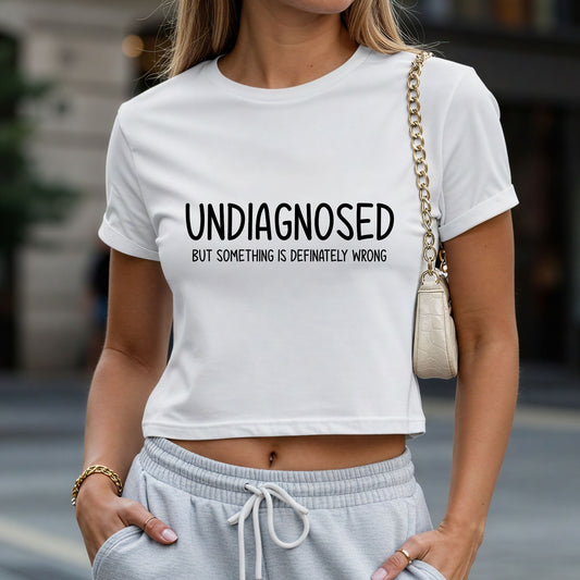 Undiagnosed But Something Definitely Wrong Crop Top or Racerback Tank