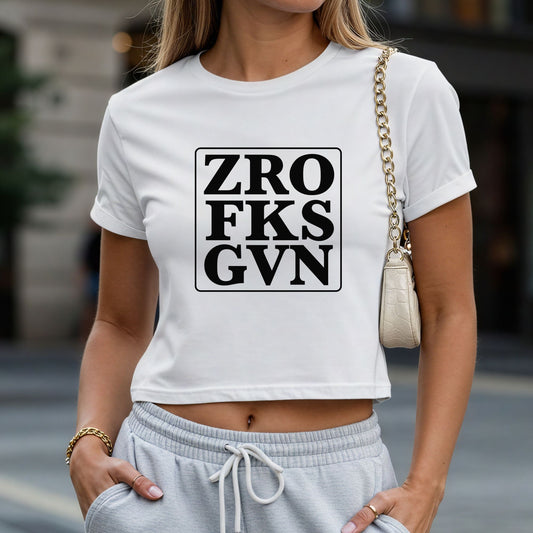 ZRO FKS GVN Crop Top or Racerback Tank