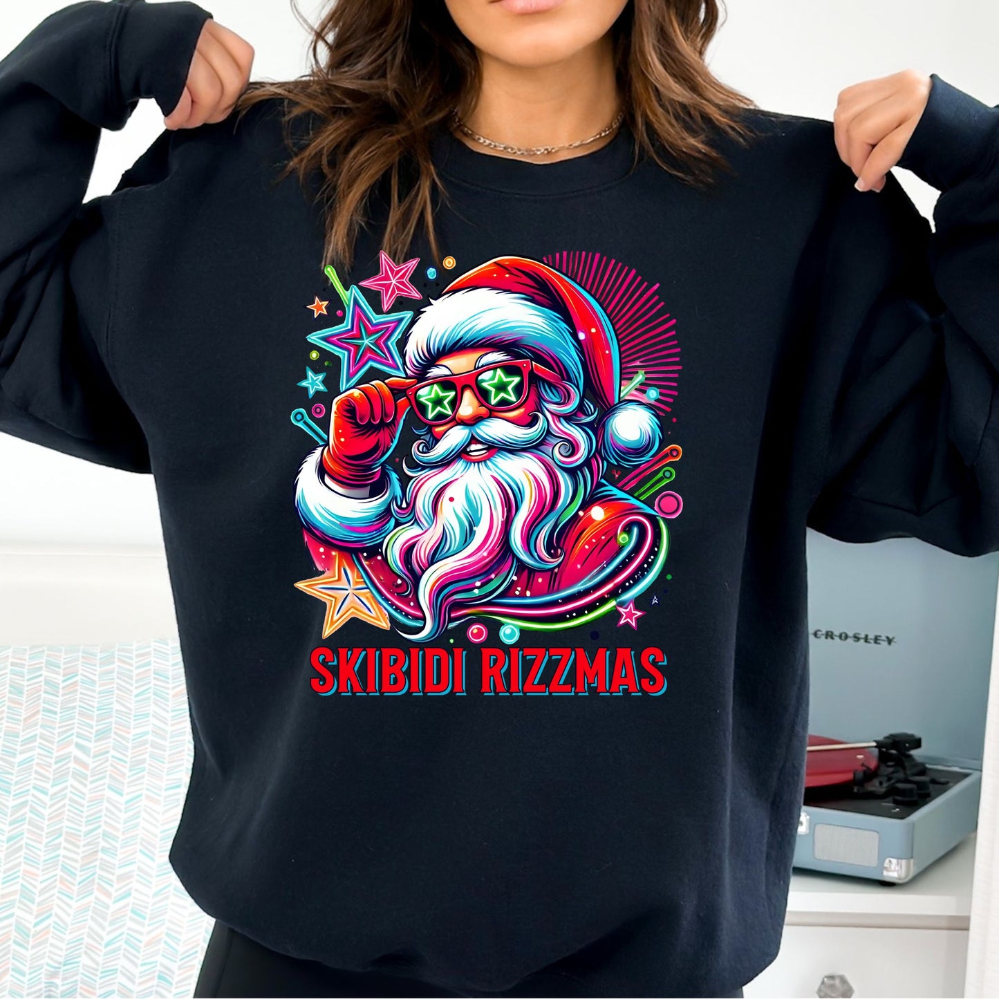 Skibidi Rizzmas T-Shirt, Long Sleeve T or Crewneck Sweatshirt 2
