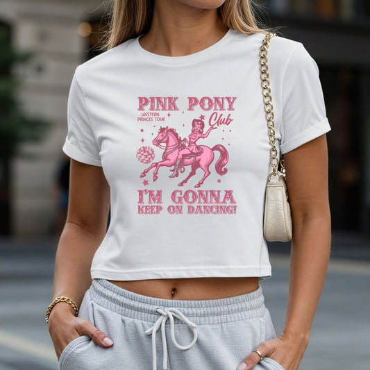 Pink Pony Club Crop Top or Racerback Tank