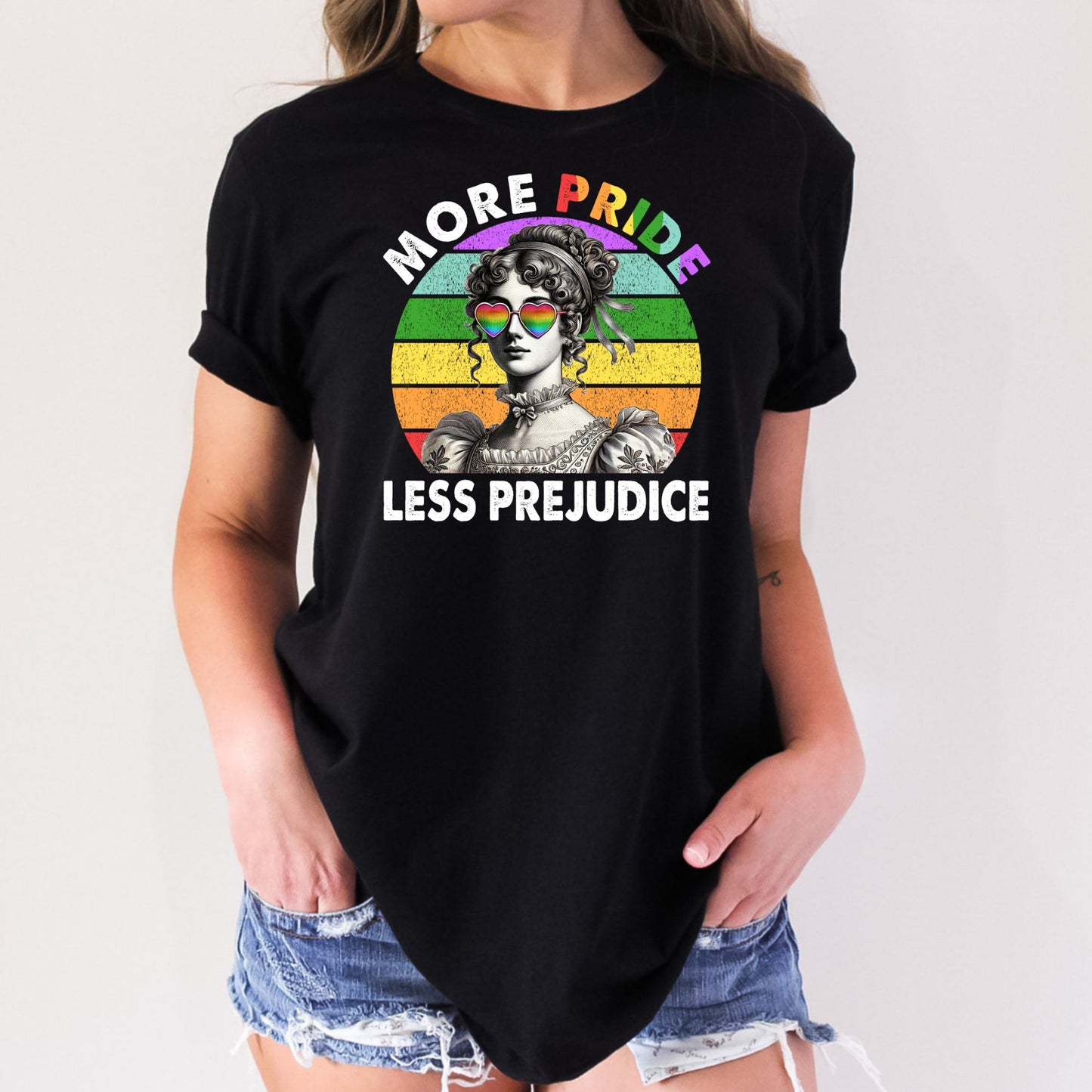 More Pride Less Prejudice LGBTQ+ T-Shirt