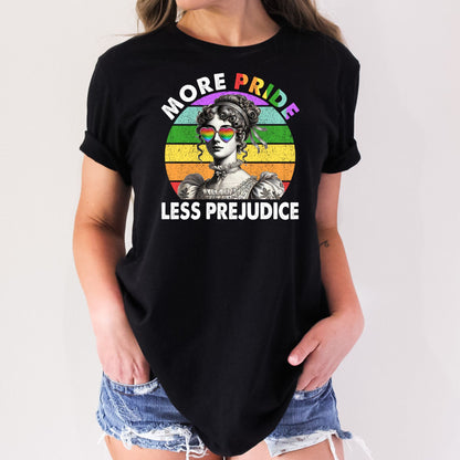 More Pride Less Prejudice LGBTQ+ T-Shirt
