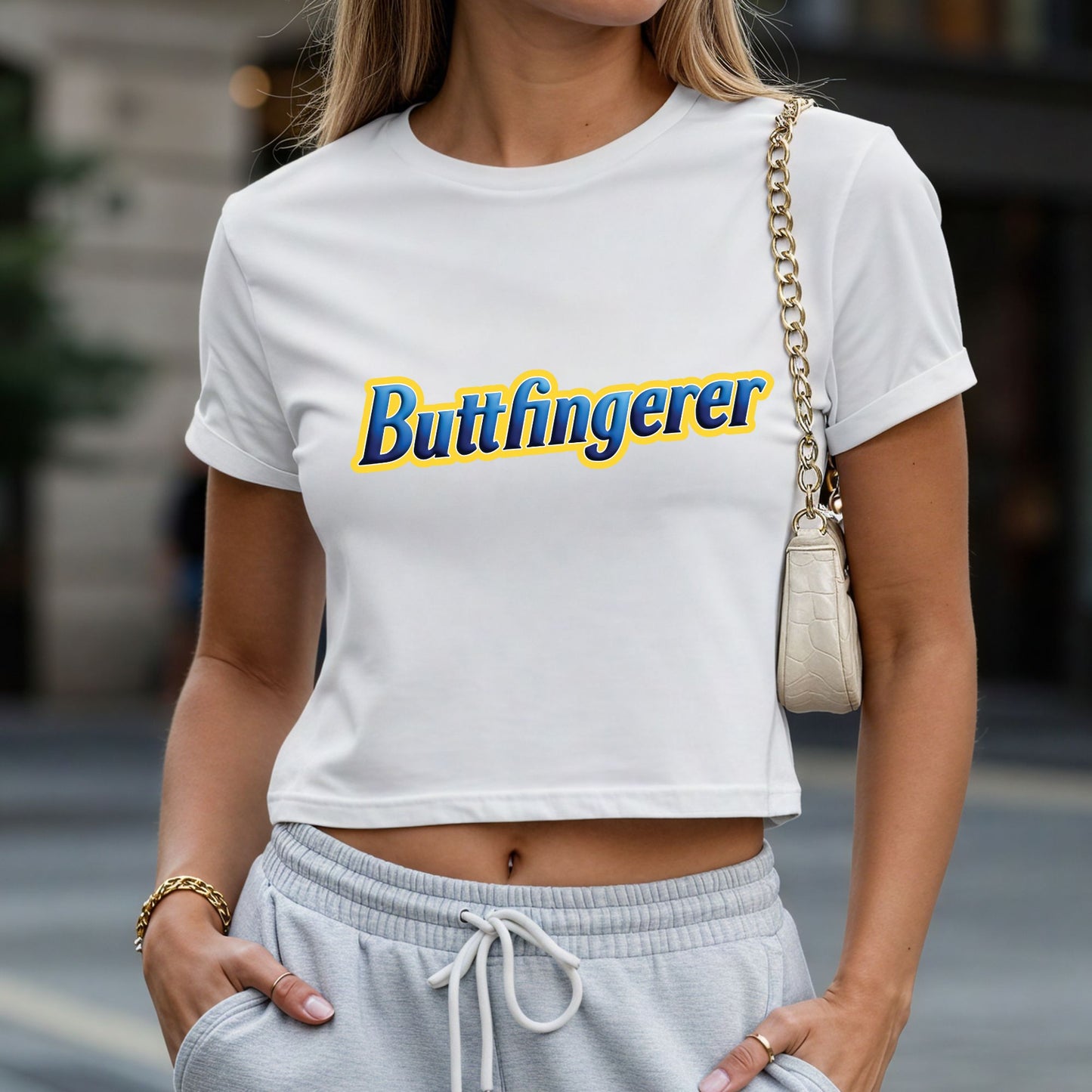 Buttfingerer Crop Top or Racerback Tank