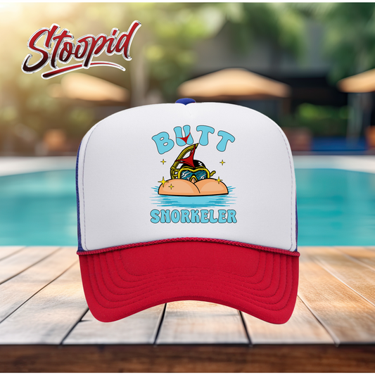 Butt Snorkeler Stoopid Original Trucker Hat